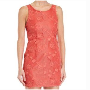 🆕 Romeo + Juliet Couture Coral Lace Dress Size L